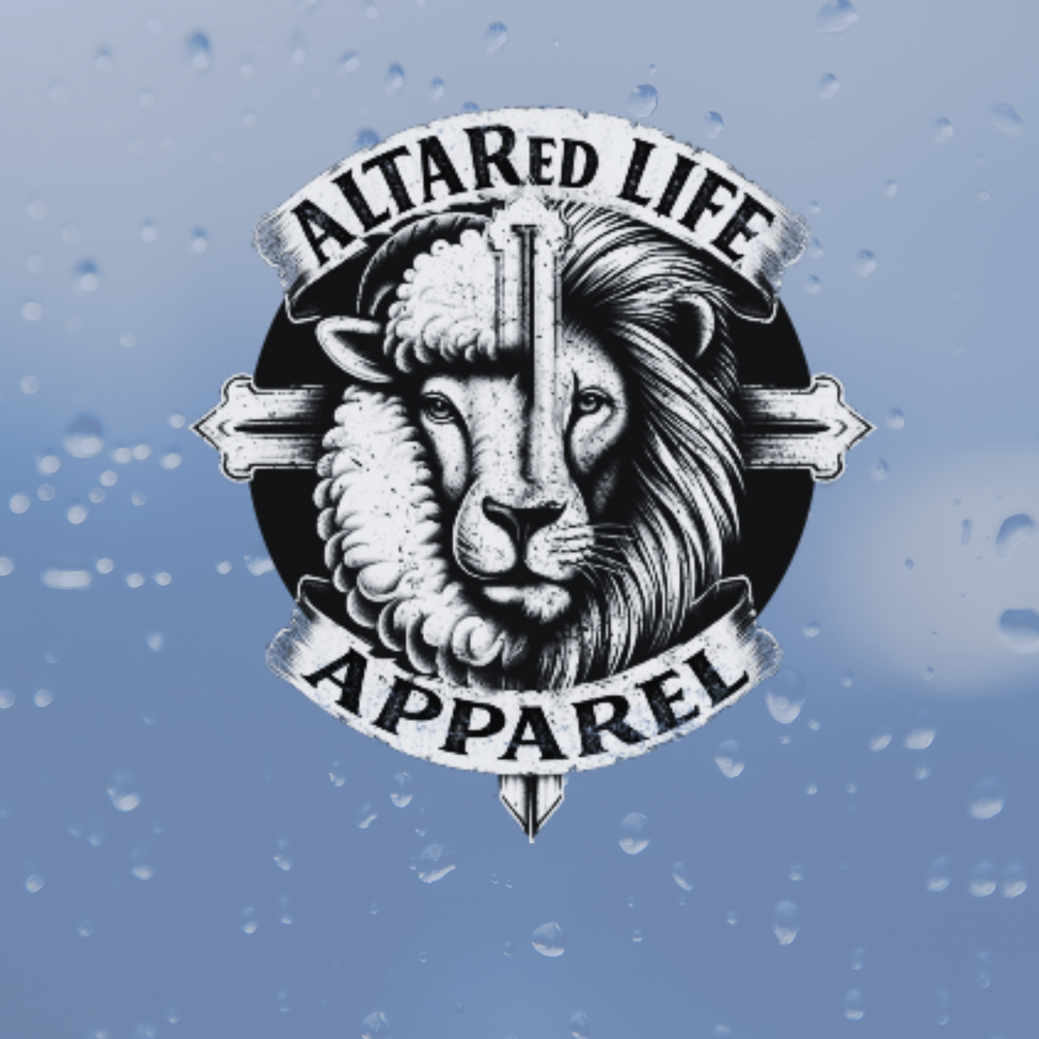 ALTARed Life Apparel Lion Lamb Logo Design