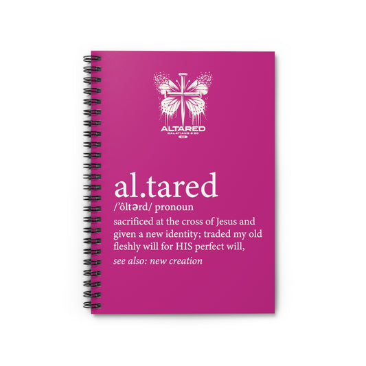 ALTARed Butterfly Spiral Notebook Journal - Ruled Line