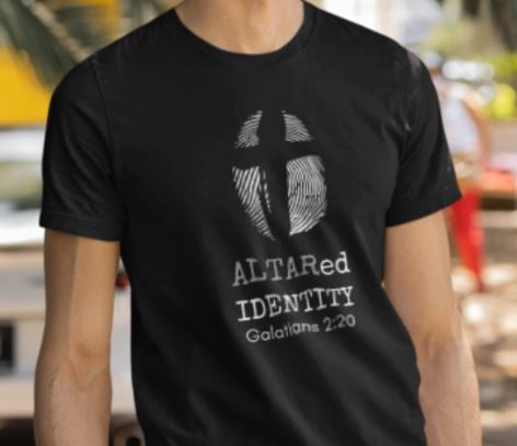 ALTARed Identity Thumbprint Unisex Christian T-Shirt | ALTARed Life Apparel