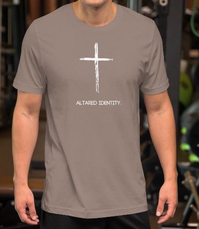 ALTARed Identity Simple Cross Unisex Christian T-Shirt | ALTARed Life Brand