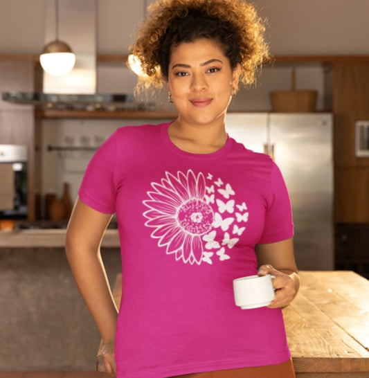 Sunflower and Butterflies ALTARed Identity T-shirt | ALTARed Life Apparel