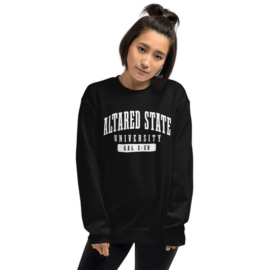 ALTARed State University Unisex Sweatshirt | White Letter